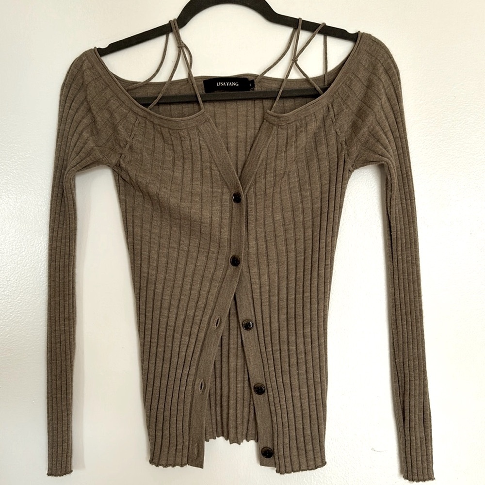 Lisa Yang 💯 cashmere cardigan